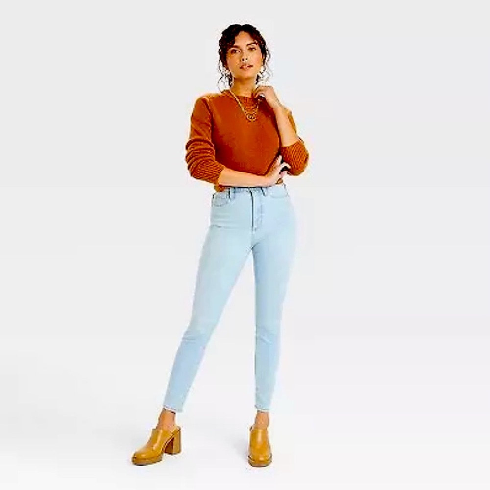 Women's High-Rise Skinny Jeans - Universal Thread Light Blue